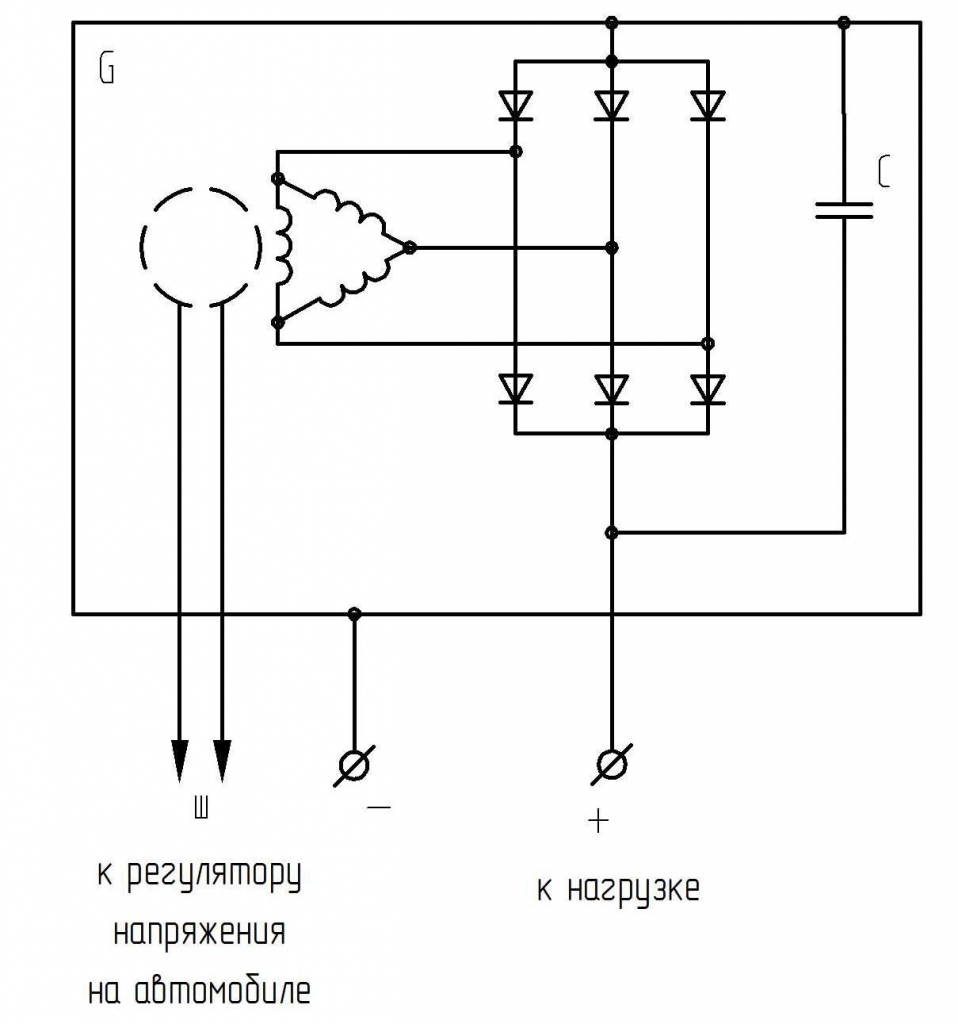 Схема подключения газель генератор